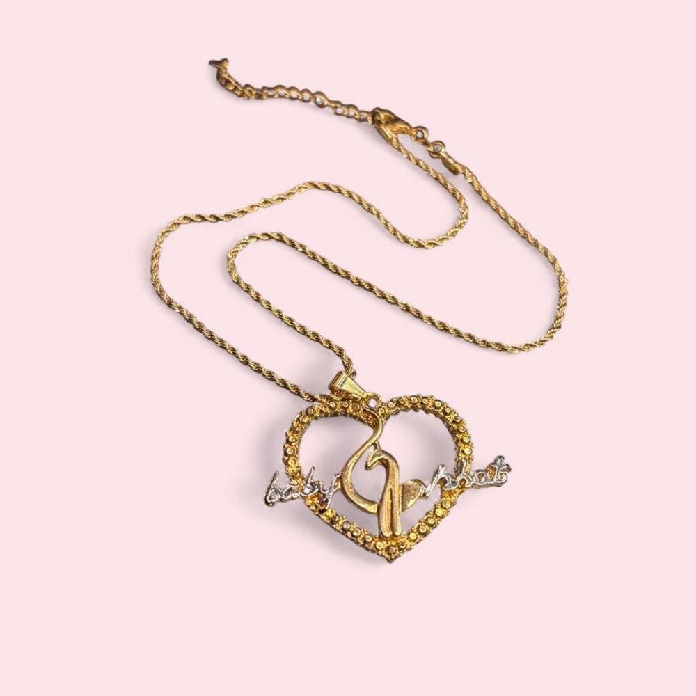 Y2k gold baby phat knecklace